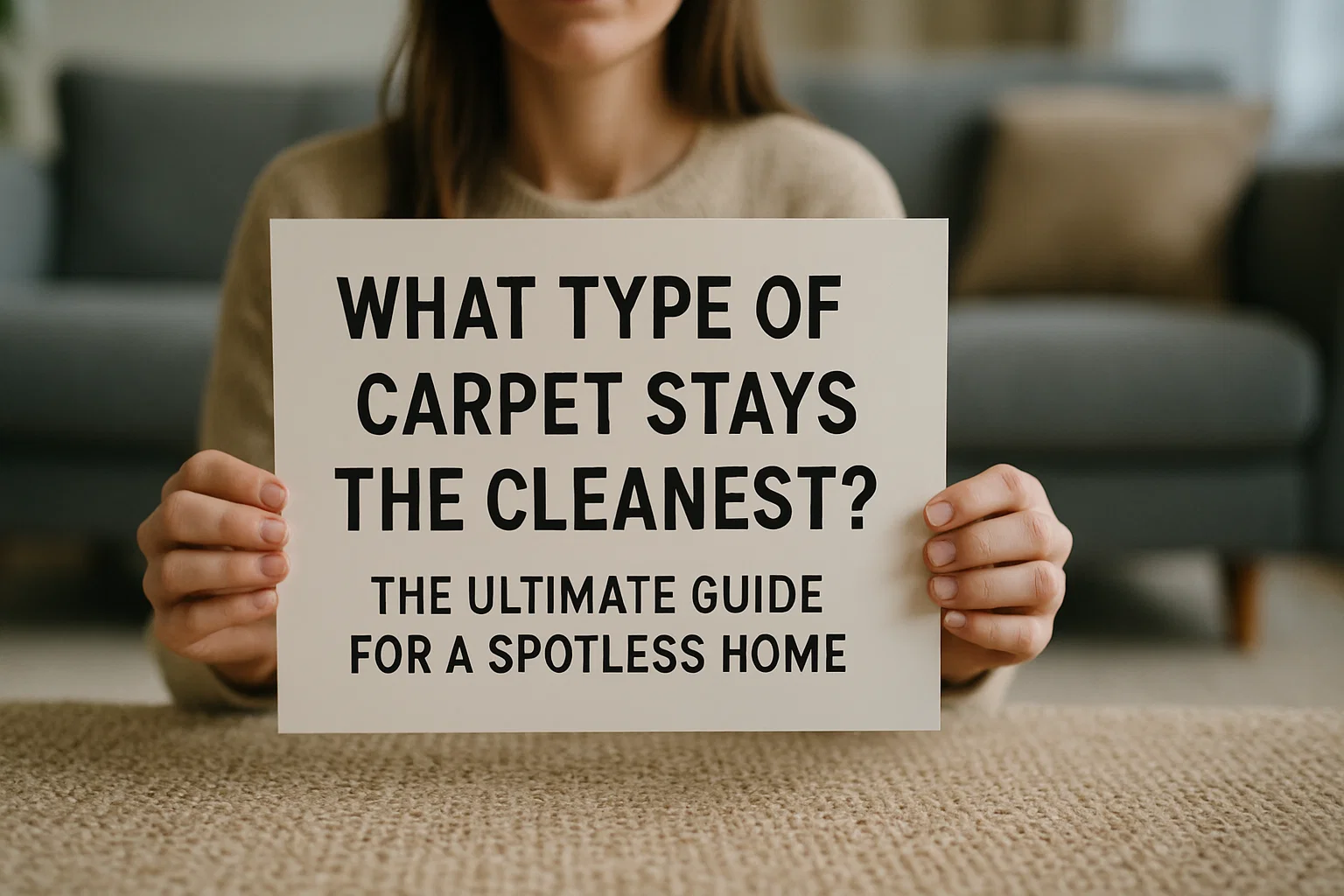 Type of carpet stays the cleanest