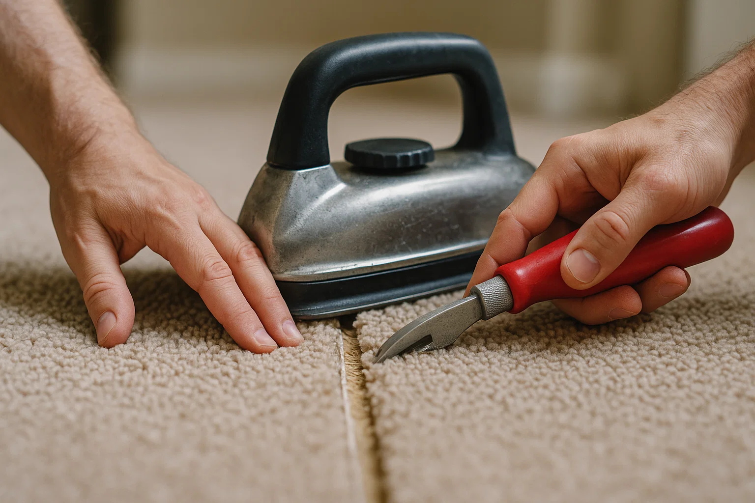 DIY Carpet Seam Repair